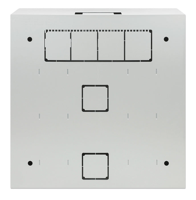 Intellinet 713641 Armario De Pared De Bajo Perfil De 19" Con Postes Horizontales 4u Y Verticales 2u Gris