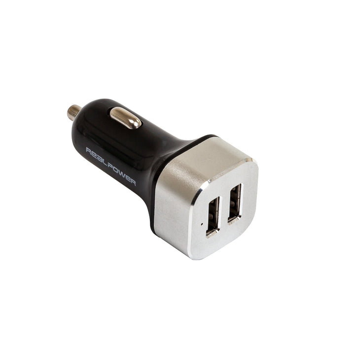 EAN 4040895766359 - RealPower 176635 cargador de dispositivo móvil Universal Negro, Plata Corriente alterna Auto imagen 1