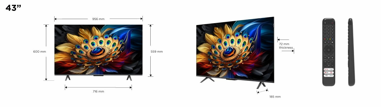 Televisor Tcl Qled 50c655 50' Ultra Hd 4k Smart Tv Wifi