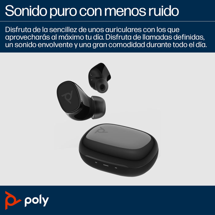EAN 198122945344 - HP Poly Voyager Free 20 Gray Earbuds +Basic Charge Case Customer Special 1 Inalámbrico Dentro de oído Llam imagen 5
