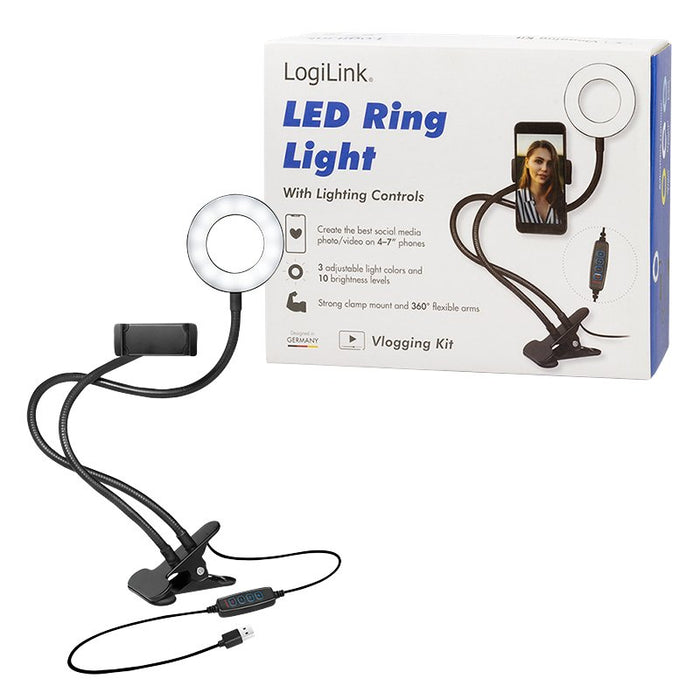 EAN 4052792064216 - LogiLink AA0150 iluminación de anillo 24 LED imagen 9