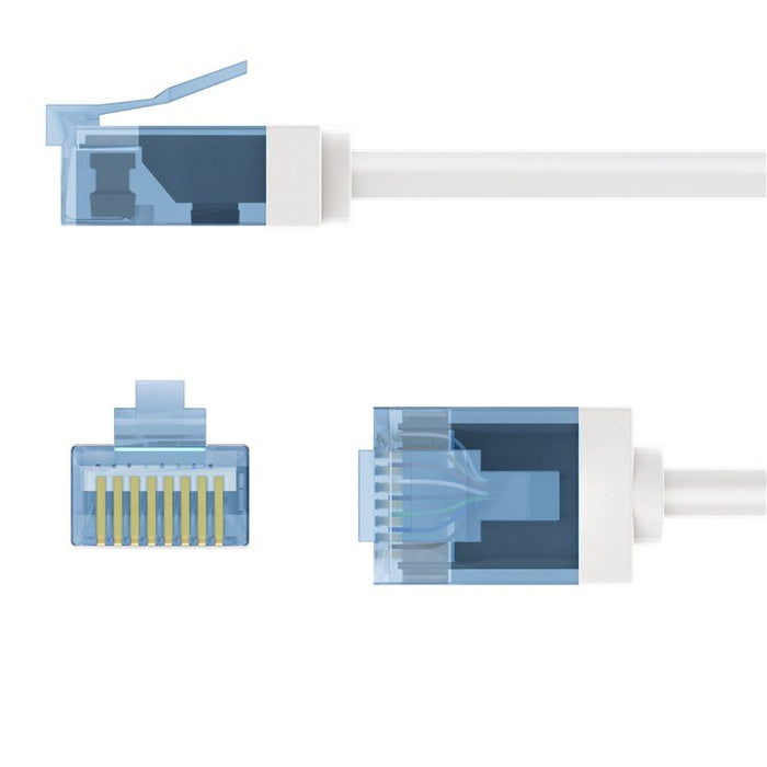 EAN 4040849742866 - Goobay 74286 cable de red Blanco 1 m Cat6a U/UTP (UTP) imagen 3