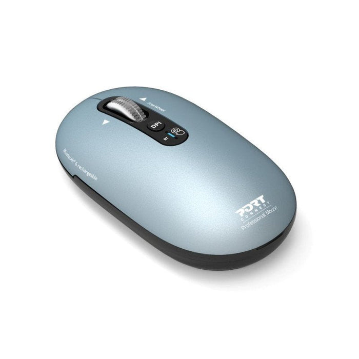 Port Connect Wireless & Bluetooth Rechargeable Pure Mac Mouse, Storm