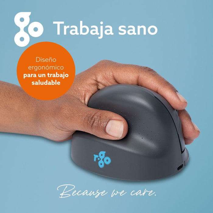 R-Go Ratón He Basic Ergonómico Izquierda Bluetooth