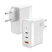 EAN 8436574708752 - AISENS ASCH-100W3P008-W cargador de dispositivo móvil Universal Corriente alterna Carga rápida Interior imagen 1