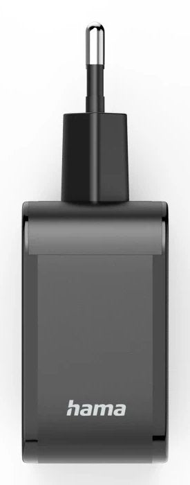 Cargador De Pared Hama  - Potencia 65w - 2x Usb-C - Usb-A - Power Delivery - Qualcomm - Negro
