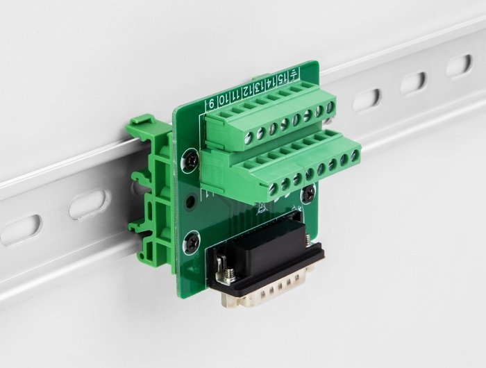 D-Sub 15 Pin Stecker Zu Terminalblock Für Hutschiene