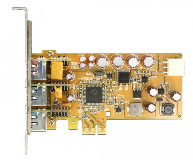 Poweredusb Pci Express Karte  1 X 24 V + 2 X 12 V Delock