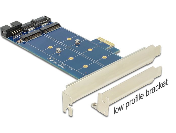 Pci Express X1 Karte > 2 X Intern M.2 Ngff