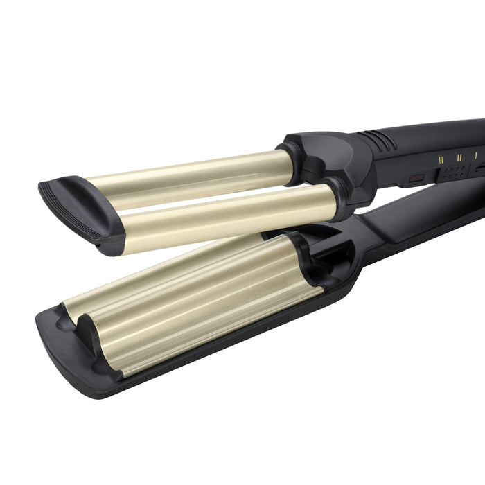 EAN 3030050064308 - BaByliss EasyWaves Plancha alisadora y rizadora para flequillo Caliente Negro, Plata 1,8 m imagen 3