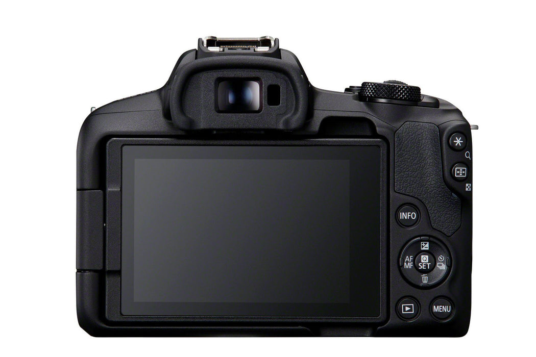 Canon Eos R50, Black + Rf-S 18-45 Is Stm + Rf-S 55-210mm F5-7.1 Is Stm Kit Milc 24,2 Mp Cmos 6000 X 4000 Pixeles Negro