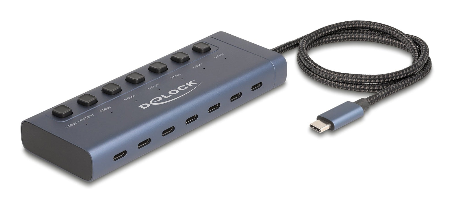 EAN 4043619634101 - DeLOCK 63410 hub de interfaz USB 3.2 Gen 1 (3.1 Gen 1) Type-C 5000 Mbit/s Azul imagen 1