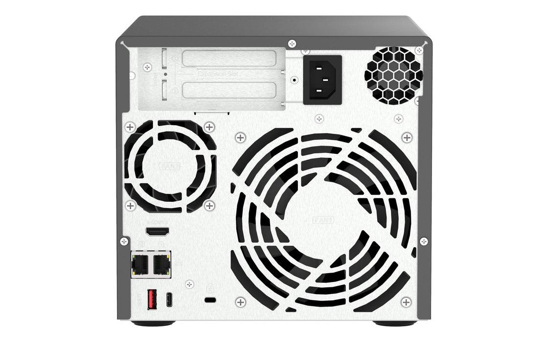 EAN 4711103082355 - QNAP TVS-H474 NAS Torre Intel® Pentium® G7400 8 GB DDR4 0 TB QuTS hero Negro imagen 2