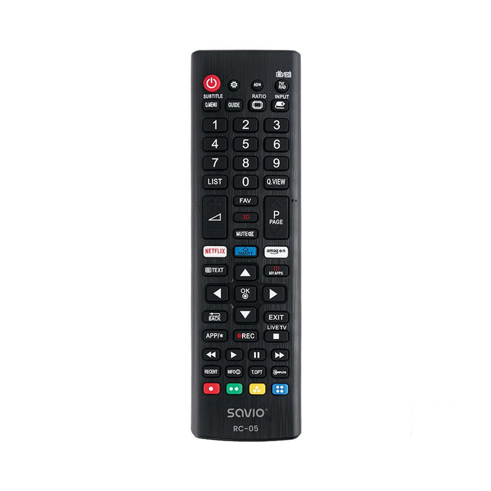 EAN 5901986043690 - Savio RC-05 do TV LG mando a distancia IR inalámbrico TV, Universal Botones imagen 1