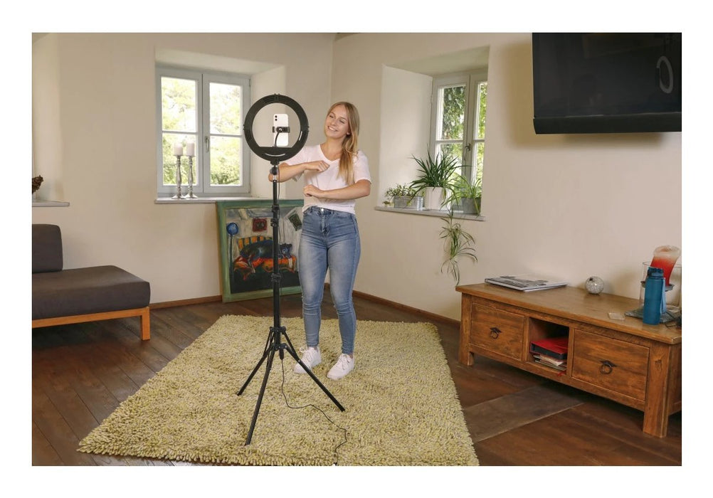 Hama Spotlight Steady 120 Iii Led-Ringleuchte F. Smartphone