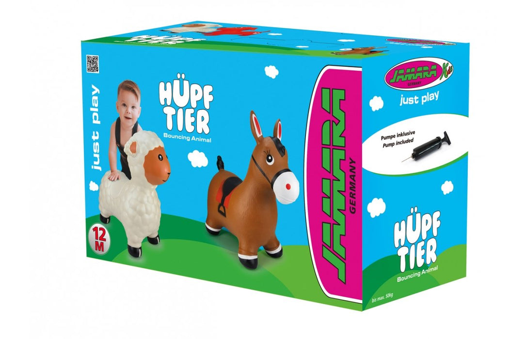 EAN 4042774458836 - Jamara Hopping animal horse brown with pump Animales imagen 2