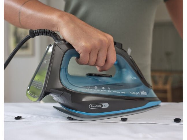 Plancha A Vapor Braun Texstyle 5 Suela De Cerámica 2600 W Negro, Azul
