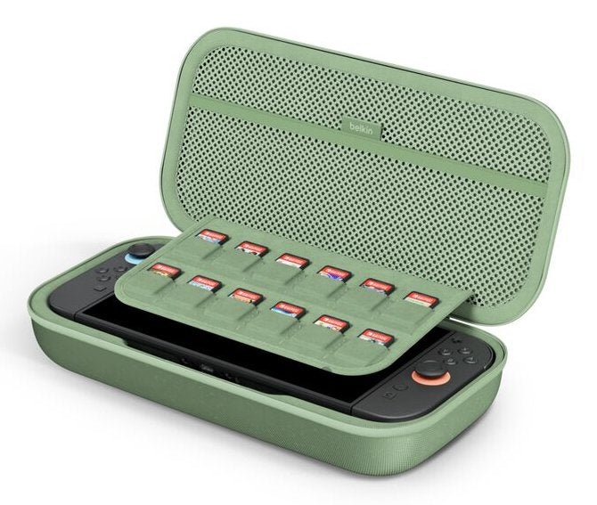 EAN 0745883929474 - Belkin ENA001hqSE-V2 Estuche de viaje Nintendo Malla, Poliéster, Terciopelo Verde imagen 9