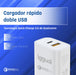 EAN 8435364317419 - iggual IGG317419 cargador de dispositivo móvil Universal Blanco Carga rápida Interior imagen 3