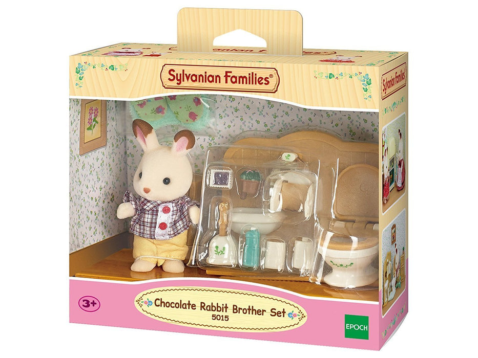 Epoch Sylvanian Families - Schokoladenhasen Bruder Badezimmer Set 5015