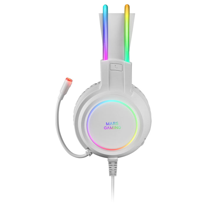 EAN 8437023094082 - Mars Gaming MHRGBW auricular y casco Alámbrico Diadema Juego USB tipo A imagen 5