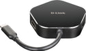 EAN 0790069447761 - D-Link DUB-M420 base para portátil y replicador de puertos Alámbrico Thunderbolt 3 Aluminio, Negro imagen 1