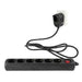 EAN 4006341700919 - REV 0012692514 base múltiple 2 m 7 salidas AC Interior Negro imagen 1
