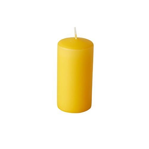 Candle Papstar Stumpenkerzen 10 Cm Goldgelb