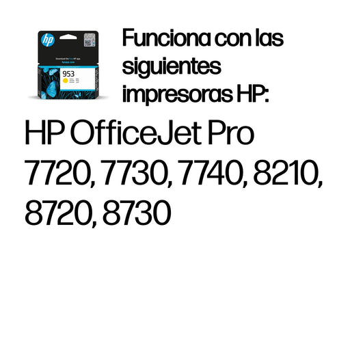 EAN 0725184104039 - HP 953 Yellow Original Ink Cartridge cartucho de tinta 1 pieza(s) Estándar imagen 2