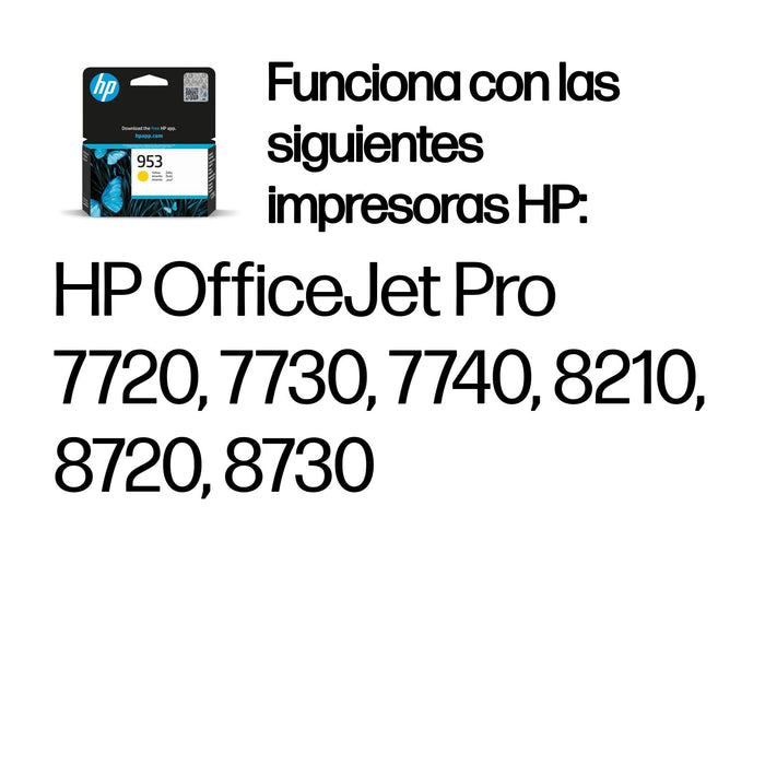 EAN 0725184104039 - HP 953 Yellow Original Ink Cartridge cartucho de tinta 1 pieza(s) Estándar imagen 2
