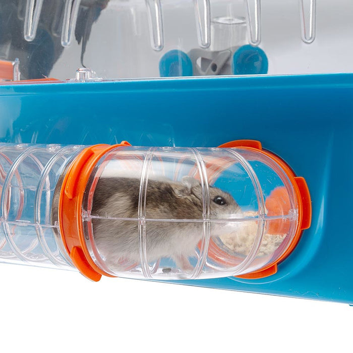EAN 8010690073101 - Ferplast Combi 2 Hámster Azul, Transparente imagen 8