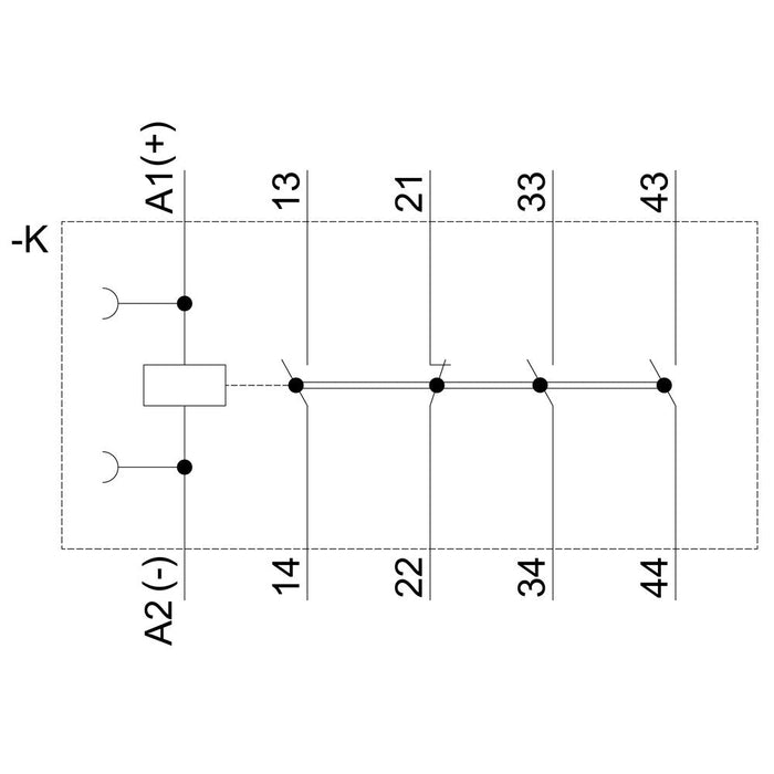 Siemens 3rh21311bb40 Hilfsschtz 3s+1 24vdc S00 Conexión Atornillada