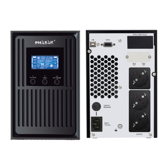 EAN 5605922004843 - Phasak PH 8010 sistema de alimentación ininterrumpida (UPS) Doble conversión (en línea) 1,06 kVA 900 W 3  imagen 2