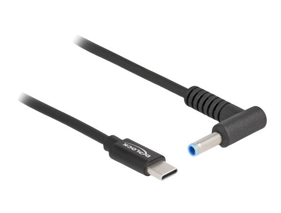 Delock Notebook Ladecable Usb Type-C Stecker Zu Hp 4,5 X 3,0 Mm Stecker