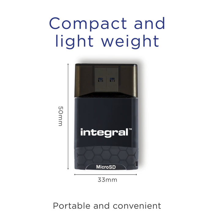 Lector De Tarjetas Usb-A 3.0 Integral Dual Slot (Negro)