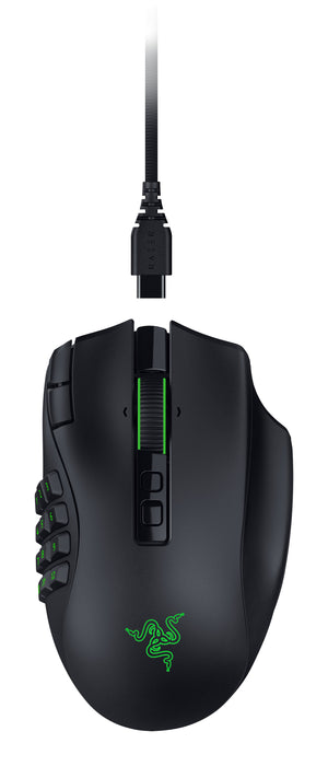 Ratón Razer Naga V3 Pro Juego Mano Derecha Rf Wireless + Bluetooth + Usb Type-C Óptico 50000 Dpi