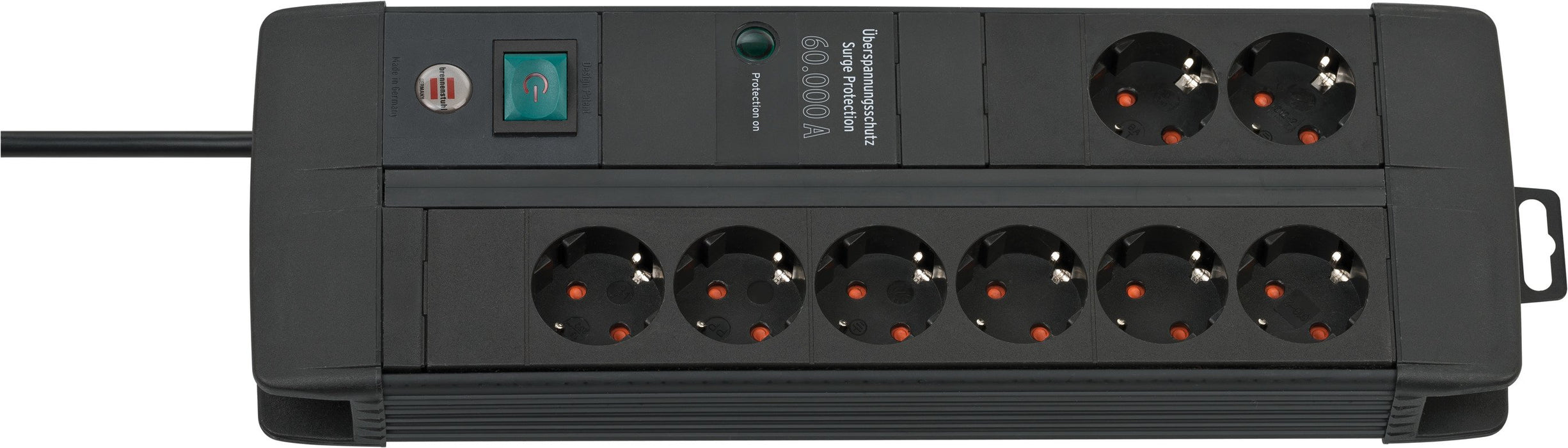 EAN 4007123674855 - Brennenstuhl 1256000678 base múltiple 3 m 8 salidas AC Interior Negro imagen 1