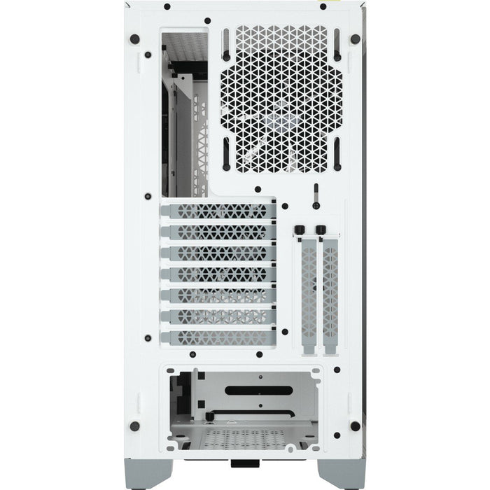 Caja Pc Corsair 4000d Airflow Midi Tower Blanco Corsair Crystal 4000d Airflow Mid-Tower Cristal Templado Blanca Cc-9011201-Ww