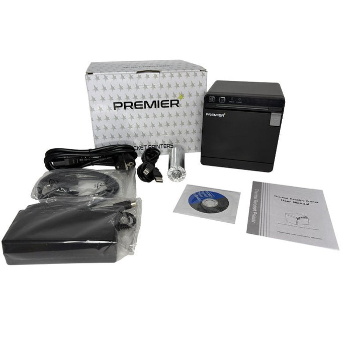 Impresora De Tickets Premier Itp-Front Ii Térmica Ancho Papel 80mm Usb-Ethernet Negra