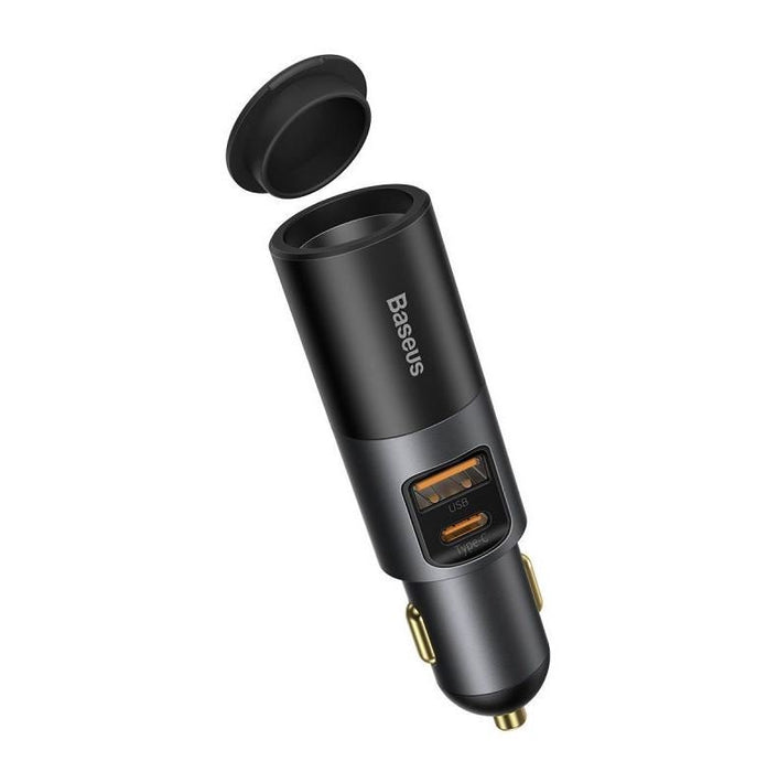 EAN 6953156206694 - Baseus CCBT-C0G cargador de dispositivo móvil Teléfono móvil Gris Encendedor de cigarrillos Carga rápida  imagen 1