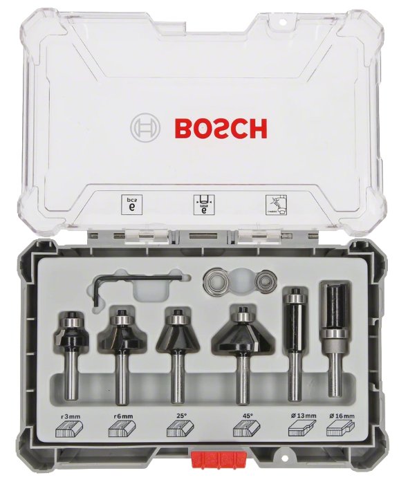 EAN 3165140957991 - Bosch 2607017468 Juego de fresas 6 pieza(s) imagen 1