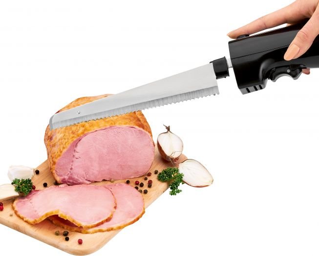 EAN 4006160638646 - Clatronic EM 3702 cuchillo eléctrico 120 W Negro, Plata imagen 5