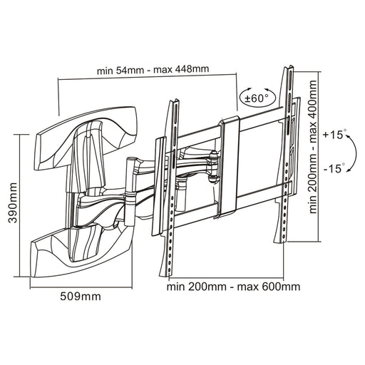 EAN 4043718193691 - InLine 23110B soporte para TV 177,8 cm (70") imagen 2