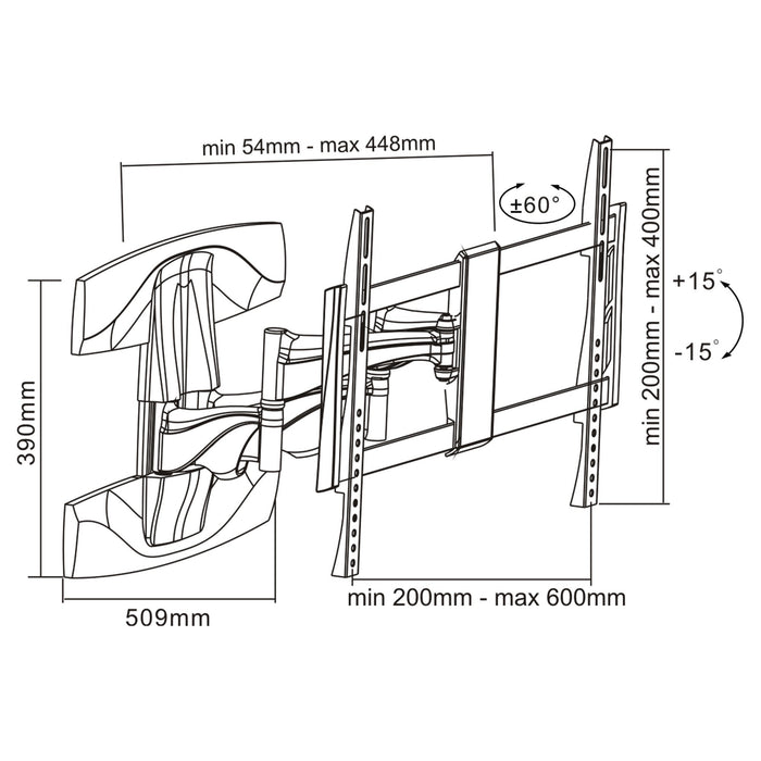 EAN 4043718193691 - InLine 23110B soporte para TV 177,8 cm (70") imagen 2