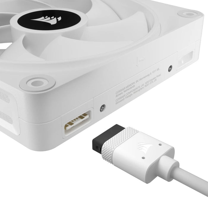 EAN 0840006697985 - Corsair iCUE LINK QX120 RGB Carcasa del ordenador Ventilador 12 cm Blanco 3 pieza(s) imagen 3