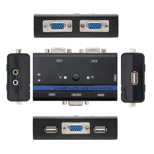 EAN 8433281003989 - Nanocable 10.12.0001 interruptor KVM Montaje en rack Negro imagen 2