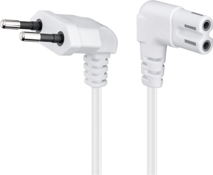 EAN 4040849973499 - Goobay 97349 cable de transmisión Blanco 1,5 m Enchufe tipo C C7 acoplador imagen 1