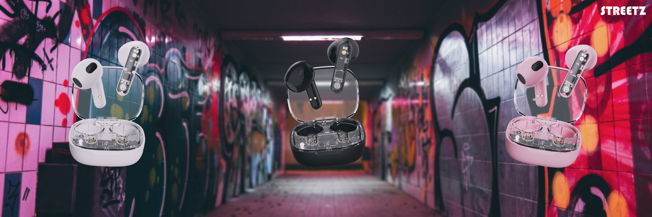 Streetz Bt Tws In-Ear KopfhRer Transparent Schwarz