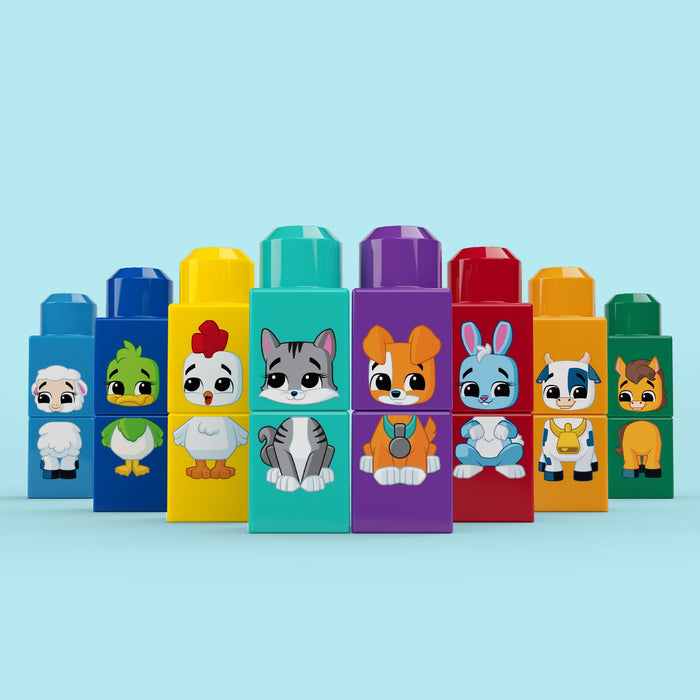 Tractor Animalitos Encajables Mega Bloks 30pzs