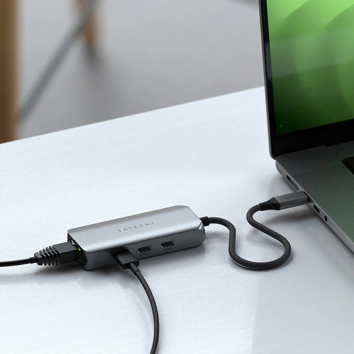 EAN 810086361342 - Satechi ST-H3C25EM hub de interfaz USB Tipo C 10000 Mbit/s Gris imagen 7